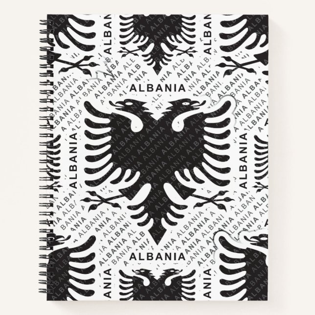 Carnet Drapeau albanais 3 (Devant)
