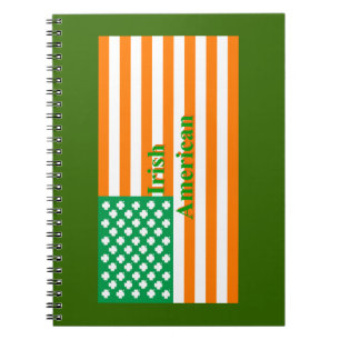 Carnet Drapeau américain irlandais