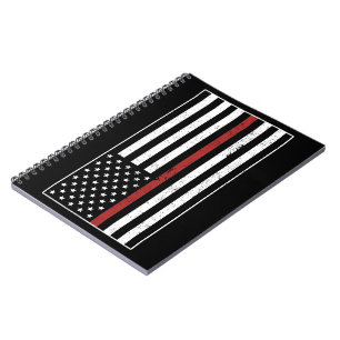 Carnet Drapeau américain Thin Red Line Département des po