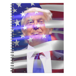 Carnet drapeau américain trump 2020
