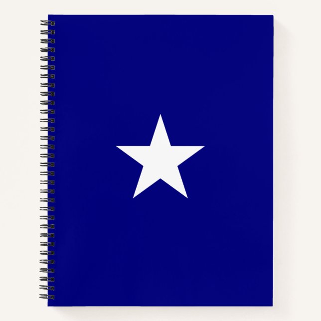 Carnet Drapeau bleu Bonnie (Devant)