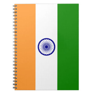 Carnet Drapeau coloré de l'Inde
