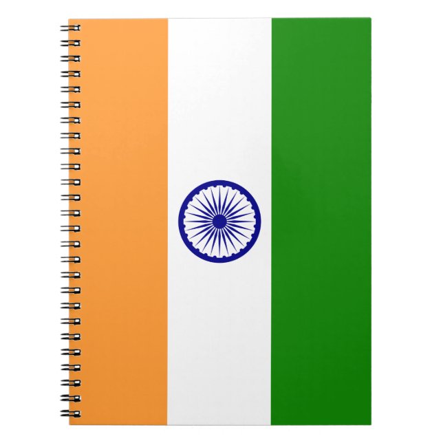 Carnet Drapeau coloré de l'Inde (Devant)