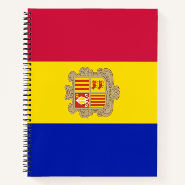 Carnet Drapeau d'Andorre (Devant)