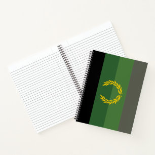 Carnet Drapeau de fierté de l'uniforme militaire