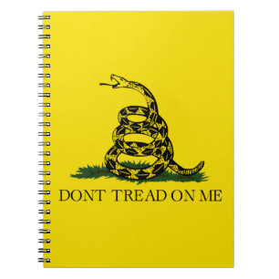 Carnet Drapeau de gadsden (Ne pas me filer) (Drapeau de s