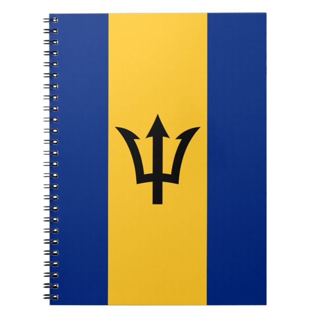 Carnet Drapeau de la Barbade patriotique (Devant)