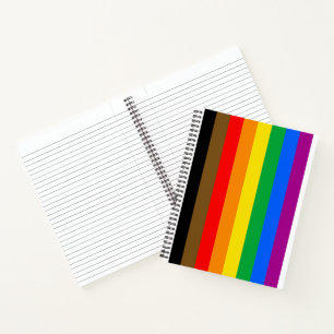 Carnet Drapeau de la fierté arc-en-ciel de Philly