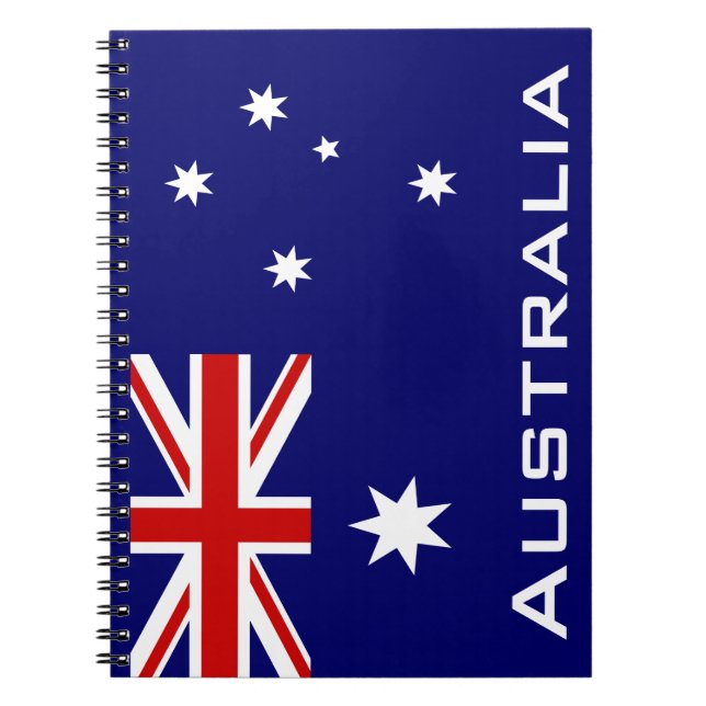 Carnet Drapeau de l'Australie (Devant)