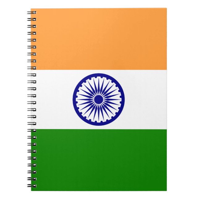 Carnet Drapeau de l'Inde (Devant)