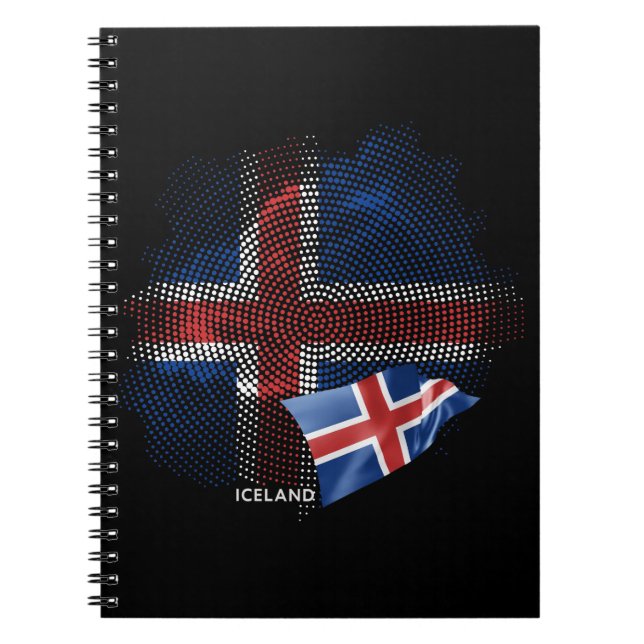 Carnet Drapeau de l'Islande (Devant)