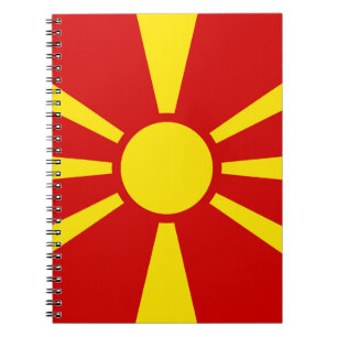 Carnet Drapeau de Macédoine du Nord