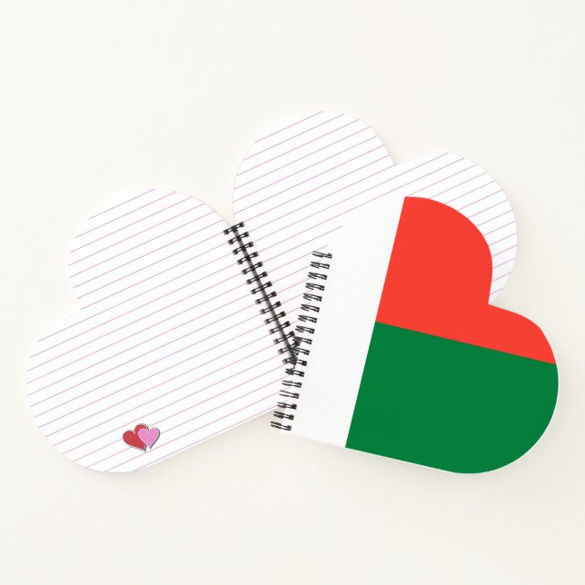 Carnet Drapeau de Madagascar (Intérieur)