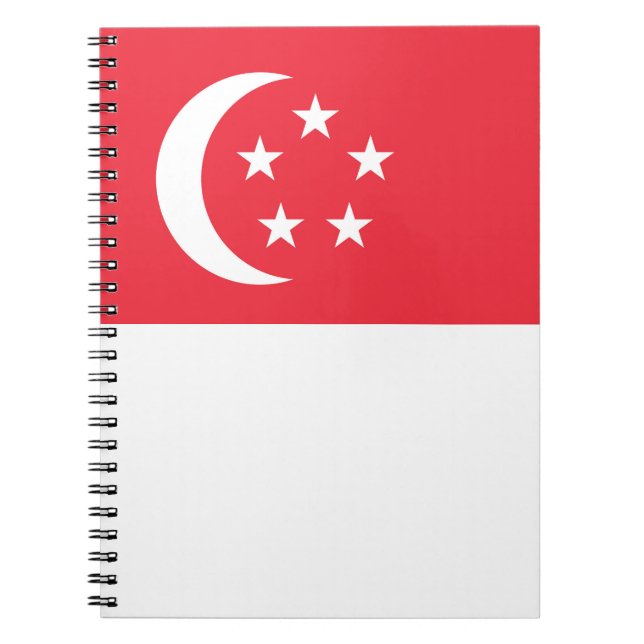 Carnet Drapeau de Singapour (Devant)