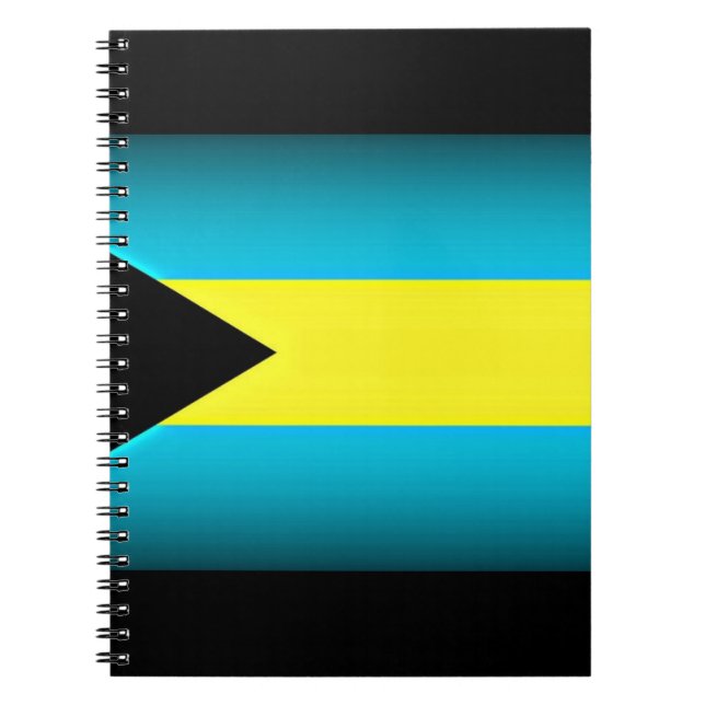 Carnet Drapeau des Bahamas Arête sombre (Devant)