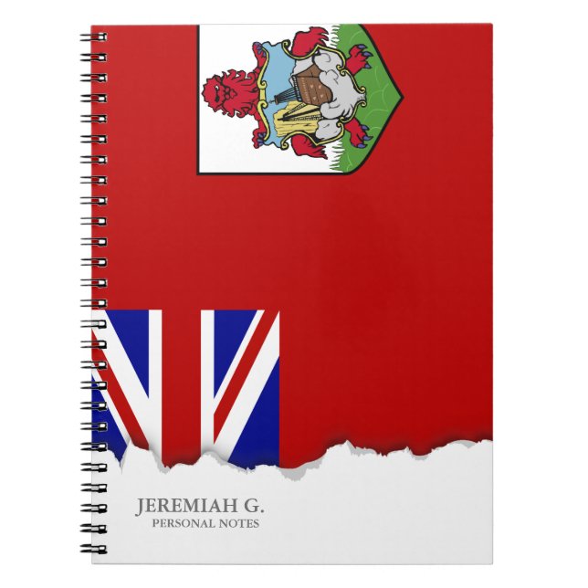 Carnet Drapeau des Bermudes (Devant)