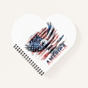 Carnet Drapeau des États-Unis. Amérique