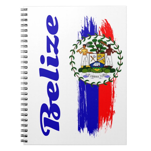 Carnet Drapeau du Belize (Devant)