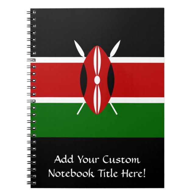 Carnet Drapeau du Kenya Afrique (Devant)