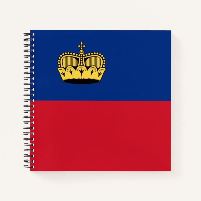 Carnet Drapeau du Liechtenstein (Devant)