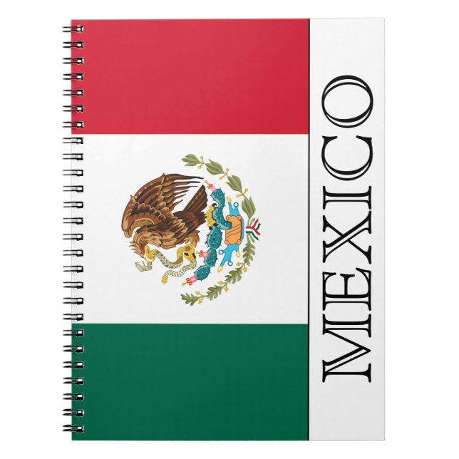 Carnet Drapeau du Mexique (Devant)