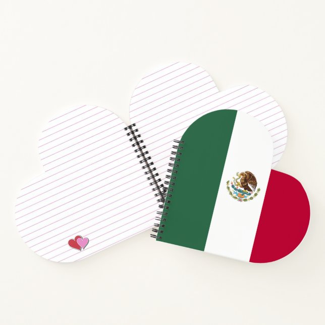 Carnet Drapeau du Mexique (Intérieur)
