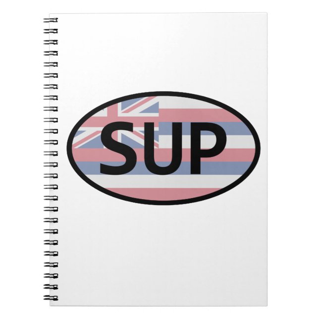 Carnet Drapeau Hawaii - Paddle (Devant)