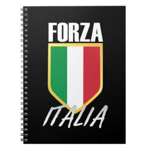 Carnet Drapeau italien Forza Italia Soccer