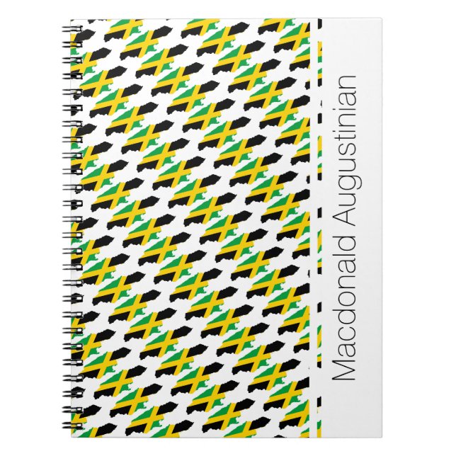 Carnet Drapeau jamaïcain JAMAICA Personnalisé Patriotique (Devant)
