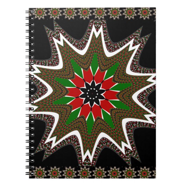 Carnet Drapeau kényan couleurs Art Imprimer/graphique (Devant)