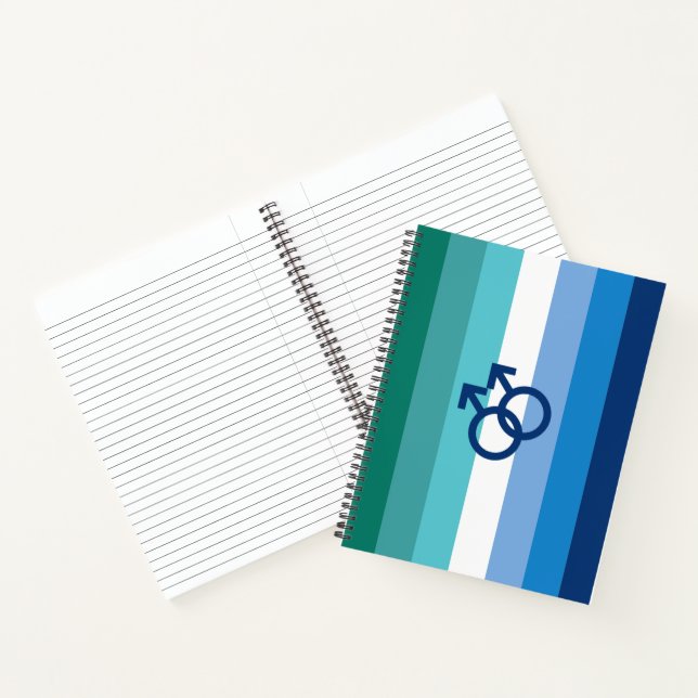 Carnet Drapeau MLM Gay Male Pride (Intérieur)