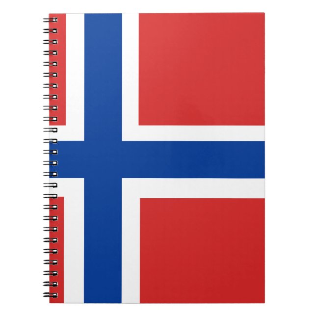 Carnet Drapeau norvégien personnalisé (drapeau Norske) (Devant)
