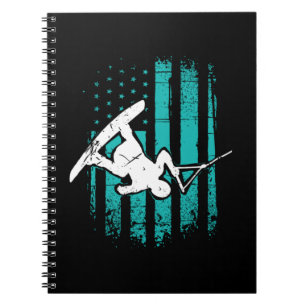 Carnet Drapeau Patriotique USA Wakeboard Wakeboard
