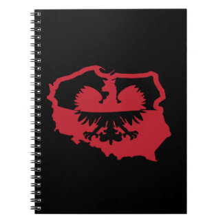 Carnet Drapeau polonais élégant