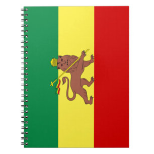 Carnet Drapeau rastafarien (Rastafarianisme) (Rasta)