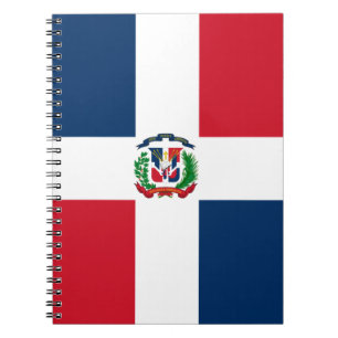 Carnet Drapeau République Dominicaine Spiral Photo Noteb