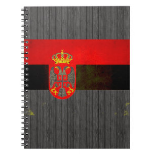Carnet Drapeau serbe énervé moderne