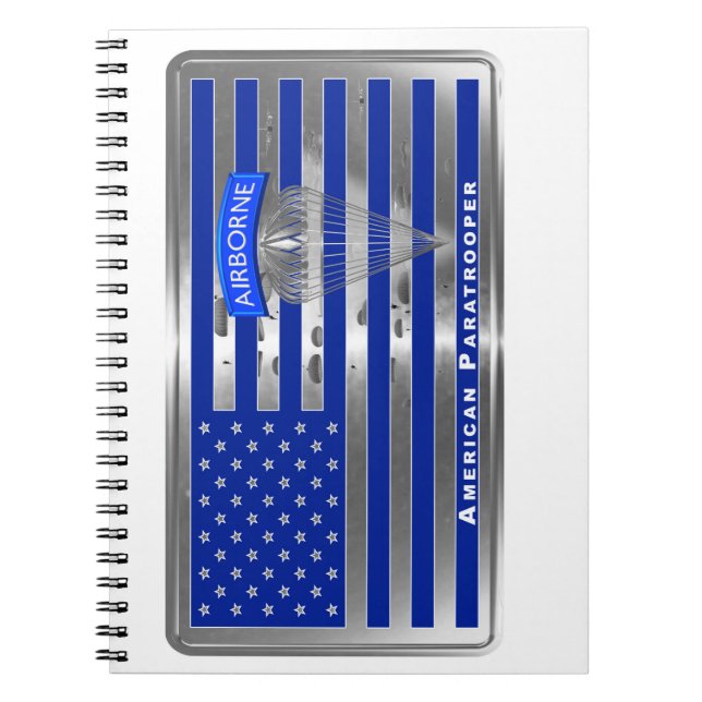 Carnet Drapeau spécial américain de parachutistes (Devant)