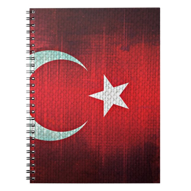 Carnet Drapeau stylisé de Turquie (Devant)
