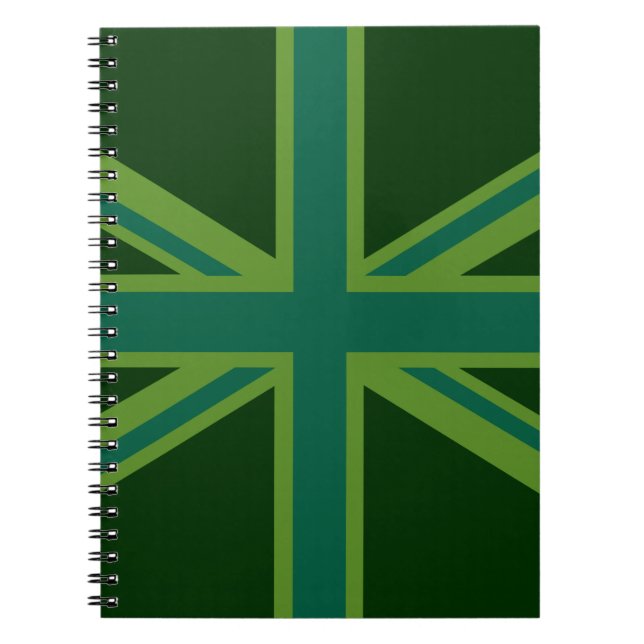 Carnet Drapeau vert Union Jack (Devant)