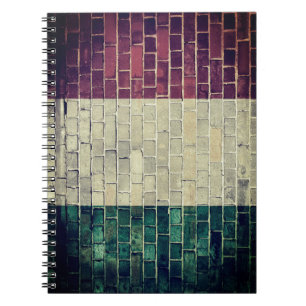 Carnet Drapeau vintage de l'Italie