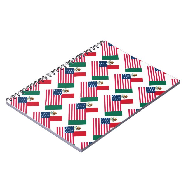Carnet Drapeaux mexicains et américains (Côté gauche)