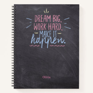 Carnet Dream Big Chalkboard