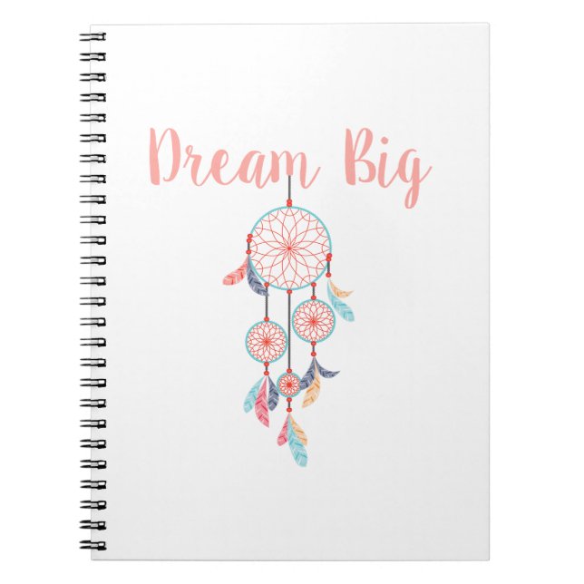 Carnet Dream-Big-Dreamcatcher-pêche (Devant)