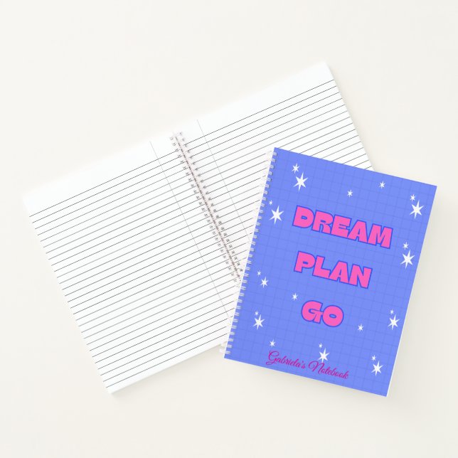 Carnet Dream. Plan. Go. – Motivational Notebook (Intérieur)