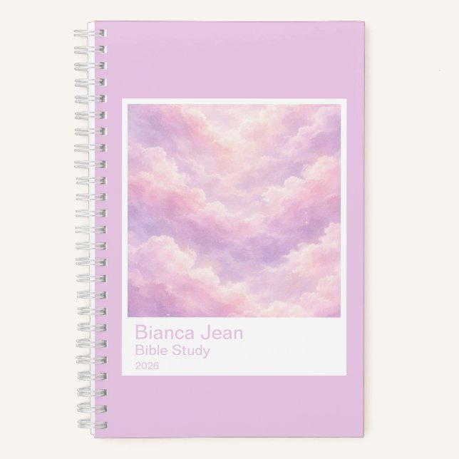 Carnet Dreamy Cotton Candy Cloudscape Photo Swatch Small (Recto)