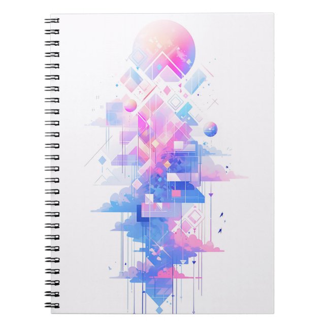 Carnet Dreamy Geometric Skyscape (Devant)