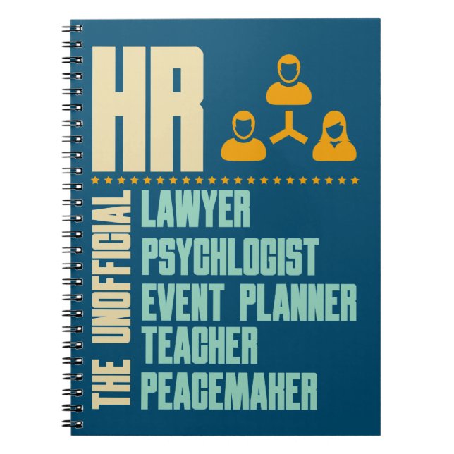 Carnet Drôle cadeau pour la personne HR | HR Manager Idée (Devant)