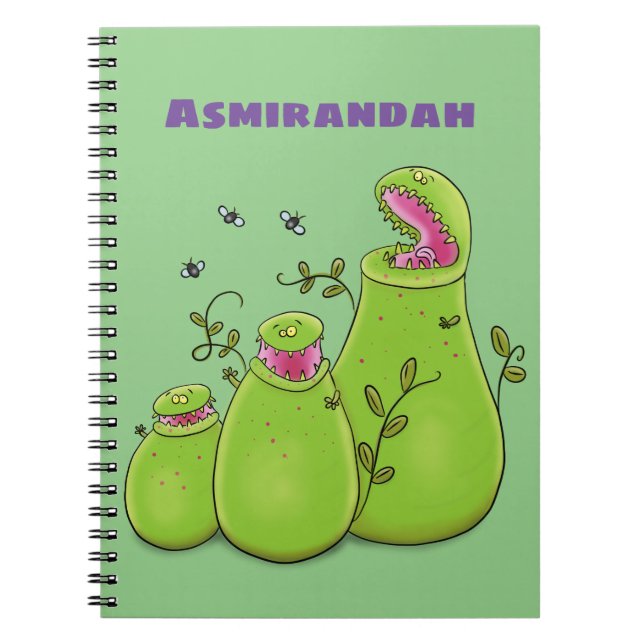 Carnet Drôle carnivore carnivore carnivore plante dessin  (Devant)