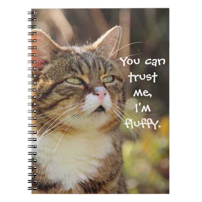 Carnet Drôle chapeau Faites-moi confiance Je suis Fluffy (Devant)